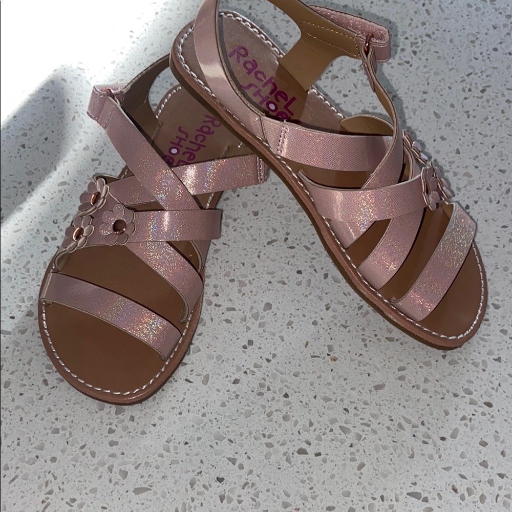 Rachel Shoes Pink Glitter Sandals